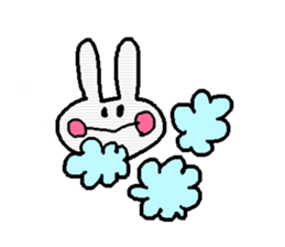 Cute expressionless sticker #13407848