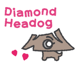 [HAWAII] Diamond Headog & Headolphin sticker #13408603
