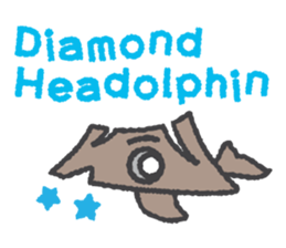 [HAWAII] Diamond Headog & Headolphin sticker #13408604
