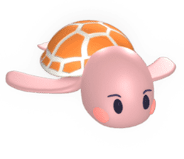 Child turtle is so cute. sticker #13408961