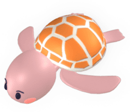 Child turtle is so cute. sticker #13408962