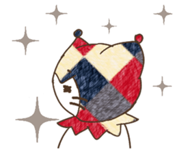 Cute funny clown. sticker #13409081