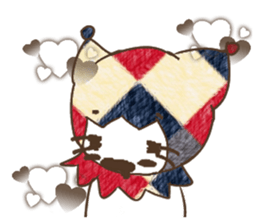 Cute funny clown. sticker #13409085