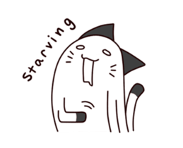 Thumb cat sticker #13409231