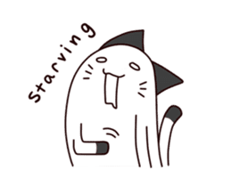 Thumb cat sticker #13409231