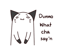 Thumb cat sticker #13409234