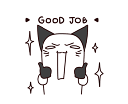 Thumb cat sticker #13409236