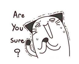 Thumb cat sticker #13409238