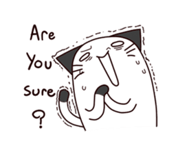 Thumb cat sticker #13409238