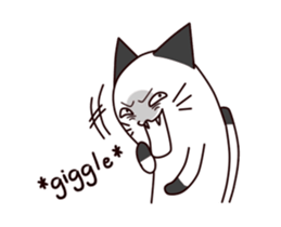Thumb cat sticker #13409241