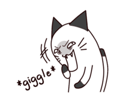 Thumb cat sticker #13409241