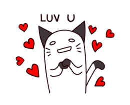 Thumb cat sticker #13409242