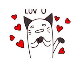 Thumb cat sticker #13409242