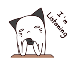 Thumb cat sticker #13409247