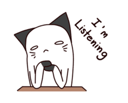 Thumb cat sticker #13409247