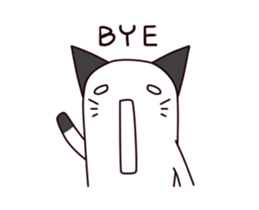 Thumb cat sticker #13409250