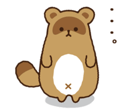 Raccoondog kodanuki sticker #13409791