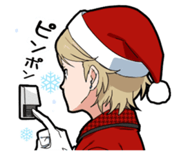 Christmas & New Year boy sticker #13409807