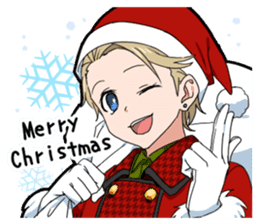 Christmas & New Year boy sticker #13409809