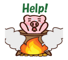 hodor pig animated2 sticker #13410347