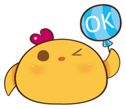 Orange chicks sticker #13410664