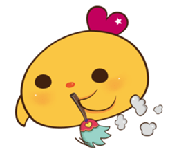 Orange chicks sticker #13410676