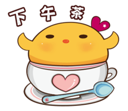 Orange chicks sticker #13410680