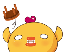 Orange chicks sticker #13410692