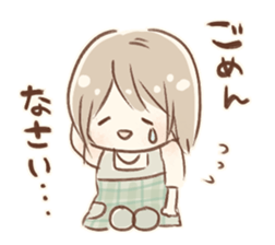 cute girl2 sticker #13410950