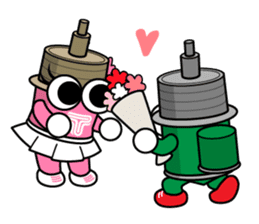 DAMPACHI & DAMPATTY English 3 sticker #13411879