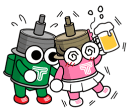 DAMPACHI & DAMPATTY English 3 sticker #13411889