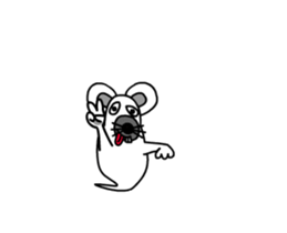Animations: Ghost's Mimichy mouse. sticker #13411918