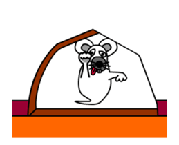 Animations: Ghost's Mimichy mouse. sticker #13411920