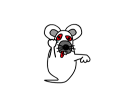 Animations: Ghost's Mimichy mouse. sticker #13411921