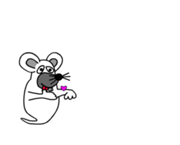 Animations: Ghost's Mimichy mouse. sticker #13411924
