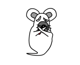 Animations: Ghost's Mimichy mouse. sticker #13411927