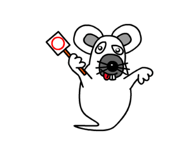 Animations: Ghost's Mimichy mouse. sticker #13411928