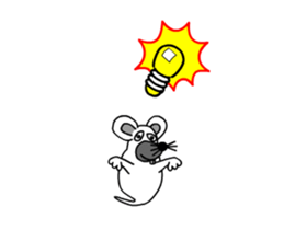 Animations: Ghost's Mimichy mouse. sticker #13411933