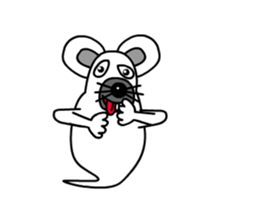 Animations: Ghost's Mimichy mouse. sticker #13411934