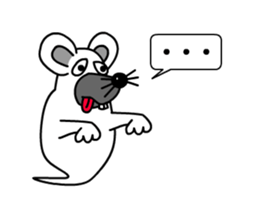 Animations: Ghost's Mimichy mouse. sticker #13411935
