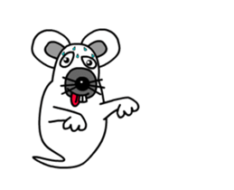 Animations: Ghost's Mimichy mouse. sticker #13411937