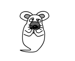 Animations: Ghost's Mimichy mouse. sticker #13411940