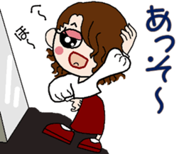 Female university students Part2 sticker #13412071