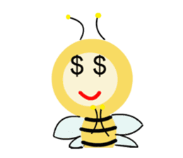 Light bulb Bees sticker #13412242