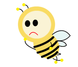 Light bulb Bees sticker #13412243