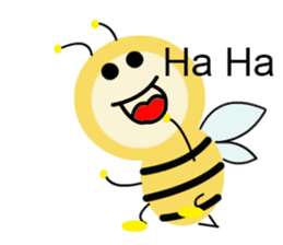 Light bulb Bees sticker #13412255