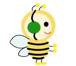 Light bulb Bees sticker #13412258