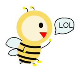 Light bulb Bees sticker #13412259