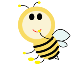Light bulb Bees sticker #13412269