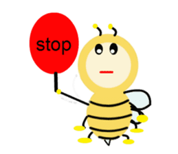 Light bulb Bees sticker #13412270